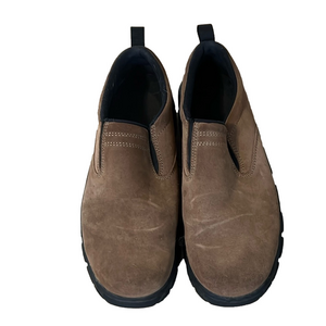 LANDS’ END Men’s Brown Suede Comfort slip on Loafer/ shoe  size 8